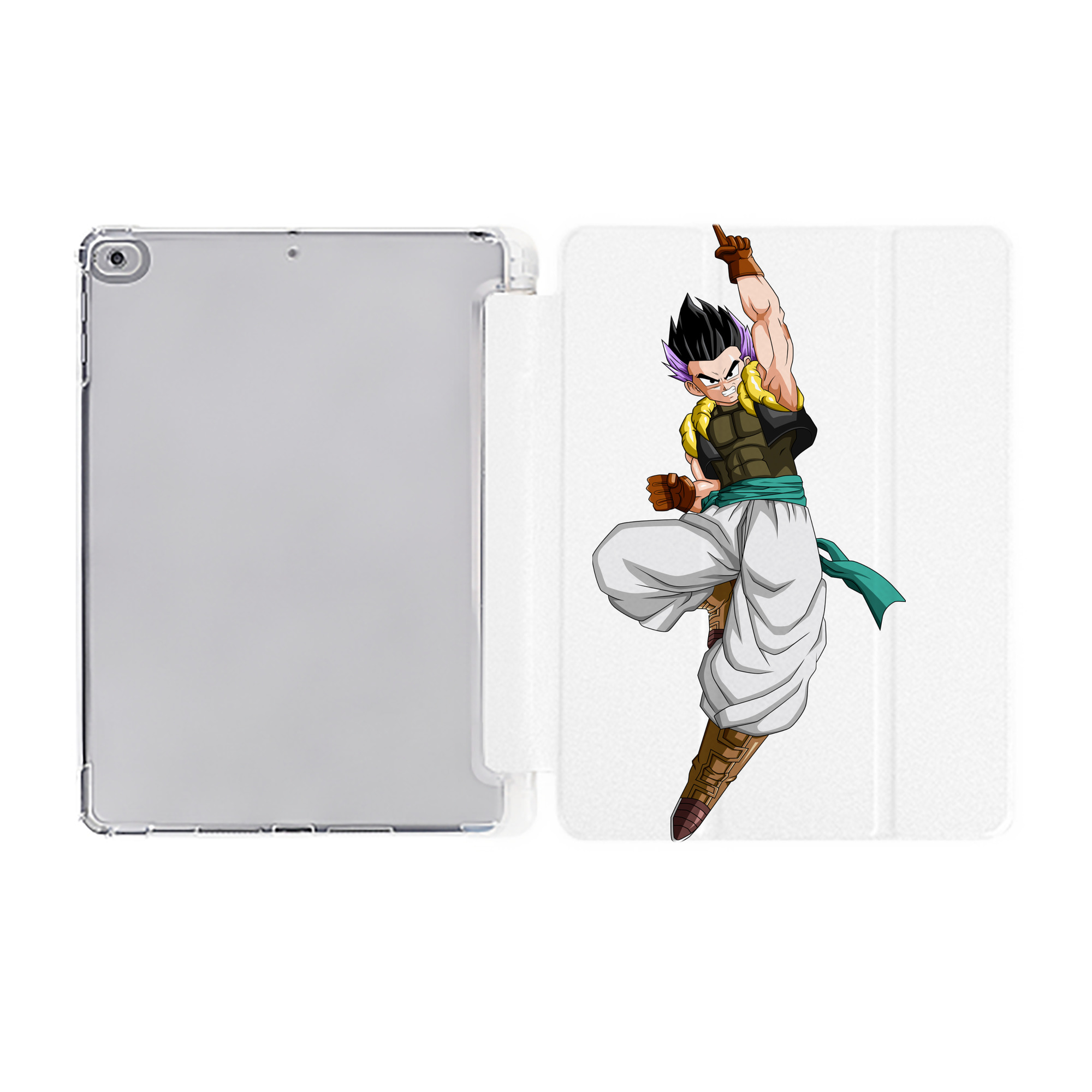 （画像用） ドラゴンボール 孫 悟飯（そんごはん）DRAGON BALL Son Gohan IPad ケース ペン収納付き 三つ折りスタンド PUレザー×シリコン 対応機種9.5/10.5/10.9インチ